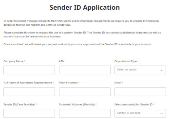New Sender ID Application