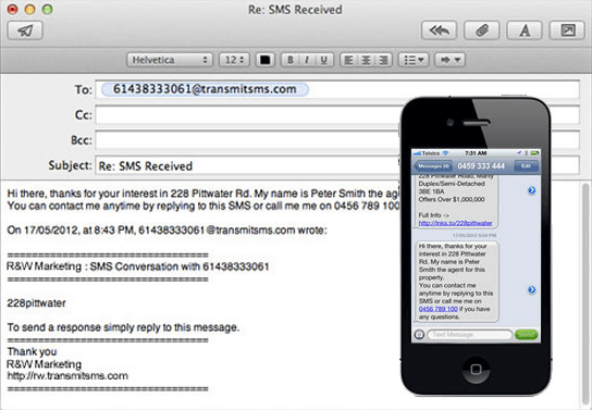 Email to SMS Messaging